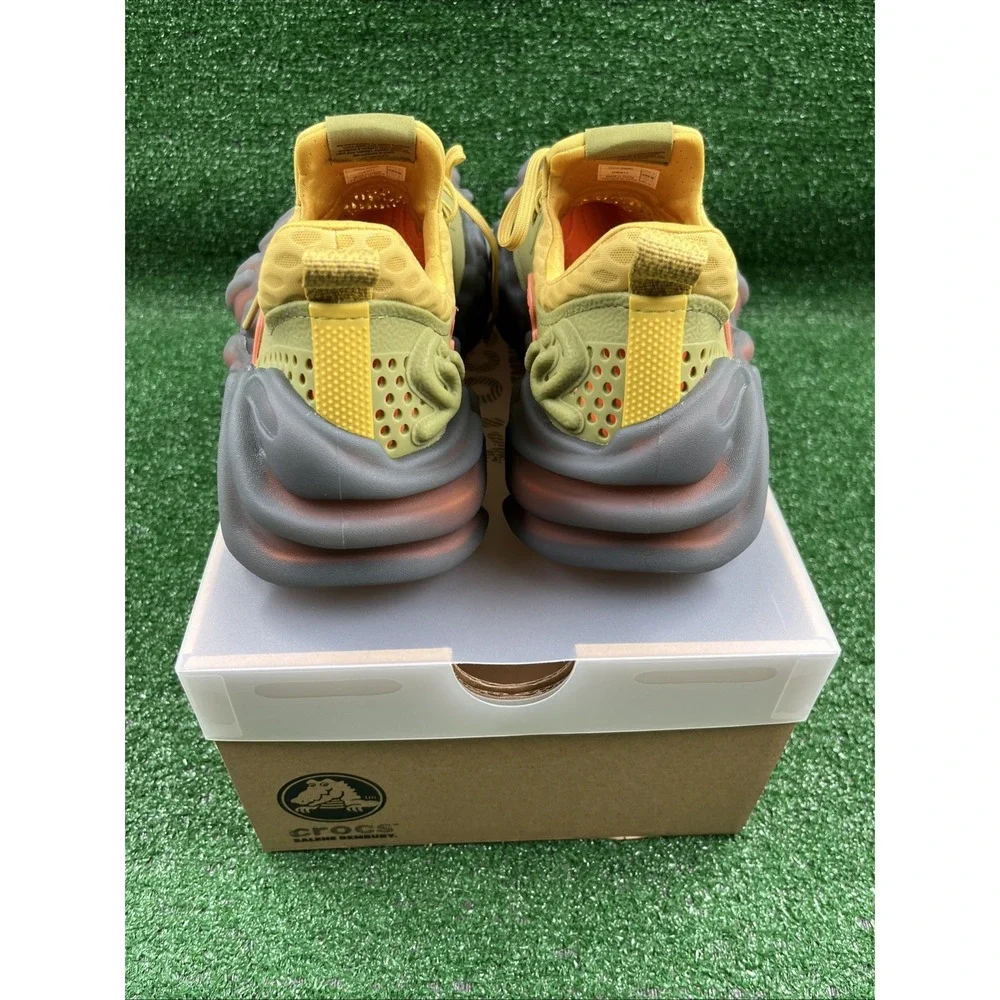 Crocs Salehe Bembury x Pollex Juniper Sudd Camo Green Yellow Sneaker M9/W11 NIB